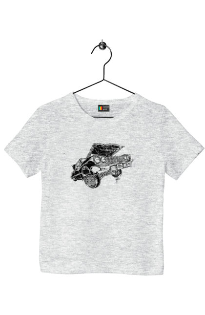 Children's t-shirt with prints Car. Car, chevrolet, classic, impala, lowrider. 2070702
