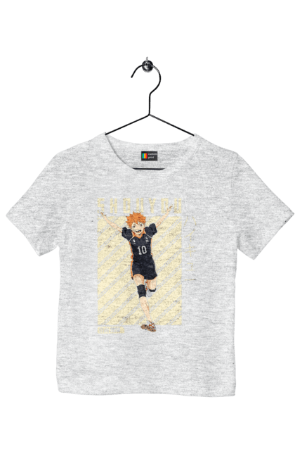 Футболка дитяча з принтом "Волейбол!! Хіната". Anime, haikyu, hinata, manga, shoyo hinata, аніме, волейбол, манга, хіната, шьо хіната. 2070702