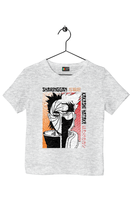 Children's t-shirt with prints Naruto Kakashi Hatake. Anime, kakashi, manga, naruto, shinobi, shonen, team number 7. 2070702