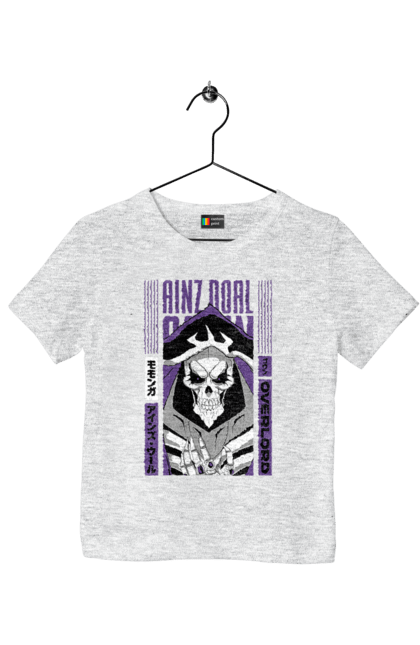 Children's t-shirt with prints Overlord Momonga. Anime, lord, momonga, overlord, tv series. 2070702