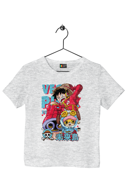 Children's t-shirt with prints One Piece Luffy. Anime, luffy, manga, monkey de luffy, one piece, pirates. 2070702