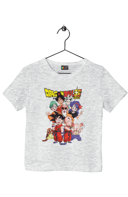 Children's t-shirt with prints Dragon Ball. Anime, dragon ball, goku, manga, tv series, vegeta. 2070702