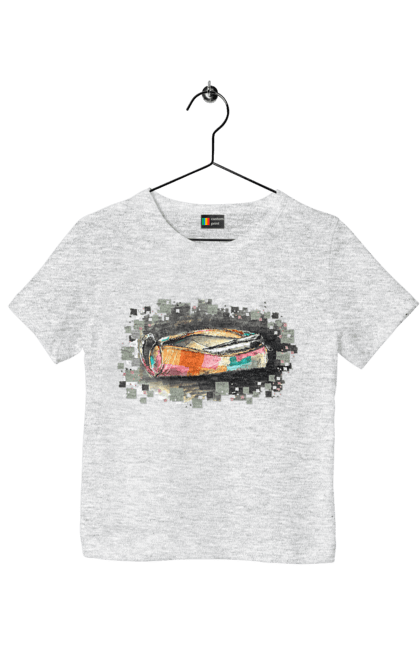 Children's t-shirt with prints Pencil case Author's drawing. Exclusive, free hand, pen, pencil, pencil case, picture, school, stationery. 2070702