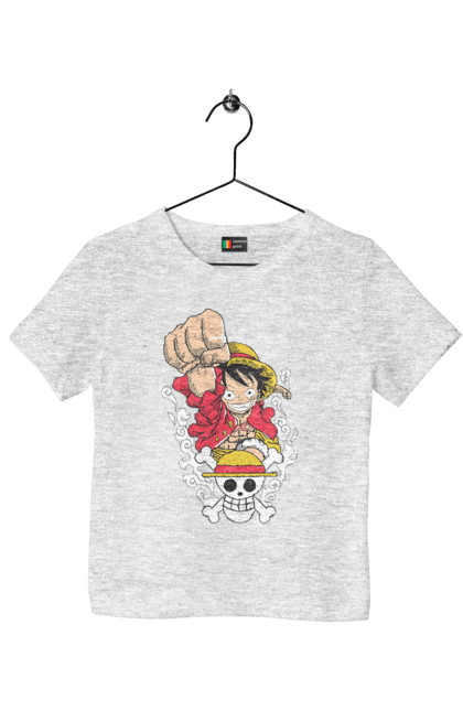 Children's t-shirt with prints One Piece Luffy. Anime, luffy, manga, monkey de luffy, one piece, pirates. 2070702