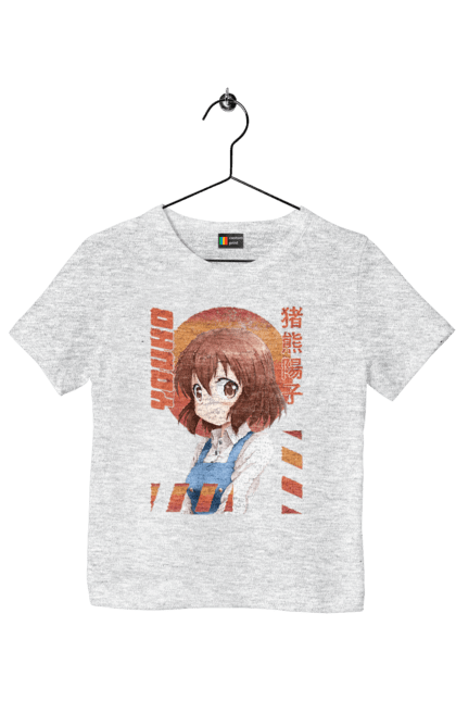 Children's t-shirt with prints Kiniro Mosaic Yoko Inokuma. Anime, gold mosaic, kiniro mosaic, kinmoza, manga, yoko, yoko inokuma. 2070702