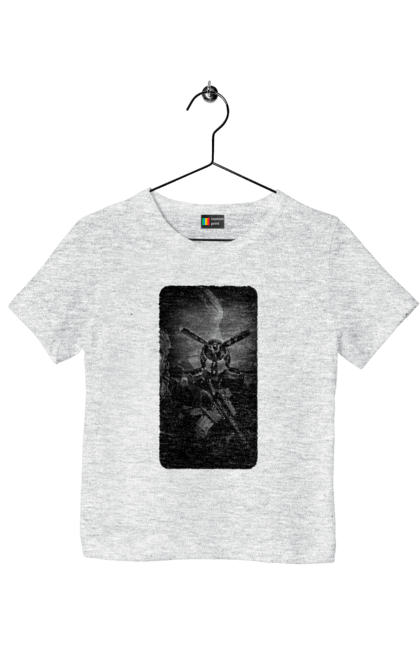 Футболка дитяча з принтом "Слава зсу". Гвинтівка, зброя, літак, перемога, солдат, україна. 2070702