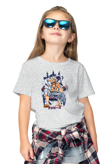 Children's t-shirt with prints One Piece Luffy. Anime, luffy, manga, monkey de luffy, one piece, pirates. 2070702