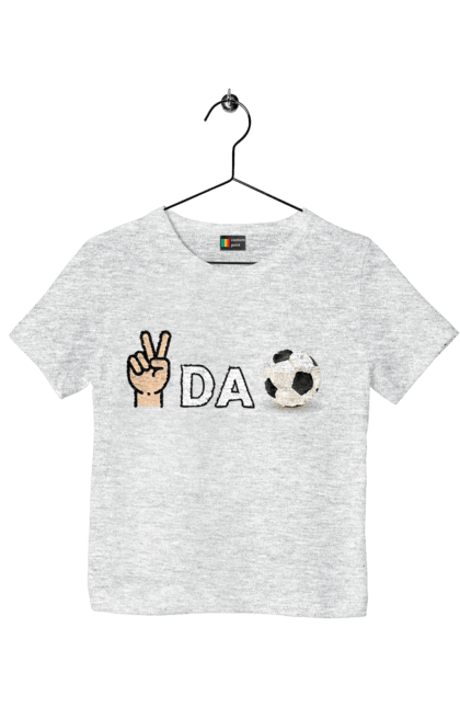 Футболка дитяча з принтом "Ребус піс да бол". Гумор, мем, писдабол, прикольна, ребус, смішна. 2070702