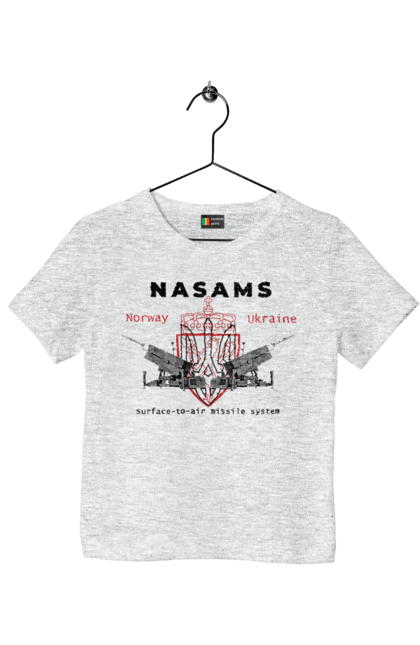 Children's t-shirt with prints NASAMS. Howitzer, nasams, suzanne, zaluzhny, zuzana. 2070702