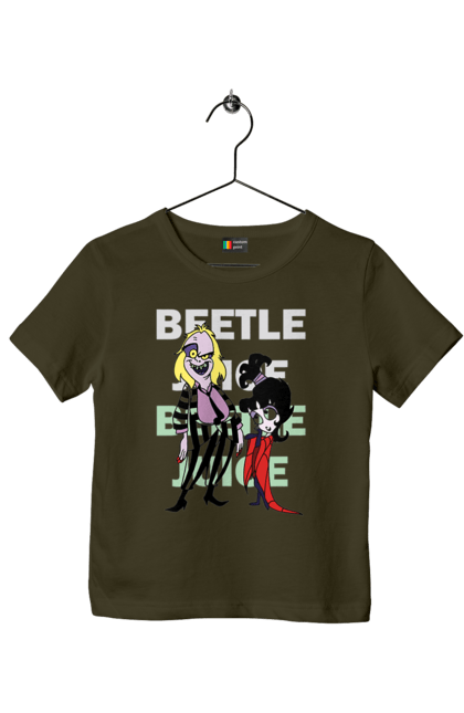 Children's t-shirt with prints Beetlejuice. Beetlejuice, comedy, ghost, horror, movie, tim burton, warner bros. 2070702