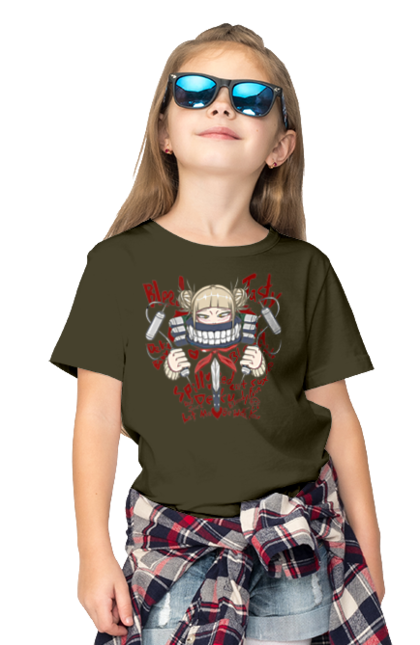 Children's t-shirt with prints My Hero Academia Himiko Toga. Anime, himiko toga, manga, my hero academia, video game, yakuza toga. 2070702