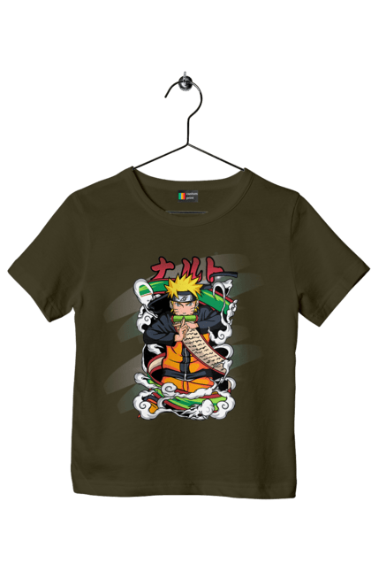 Children's t-shirt with prints Naruto. Anime, character, manga, naruto, ninja, tv series. 2070702