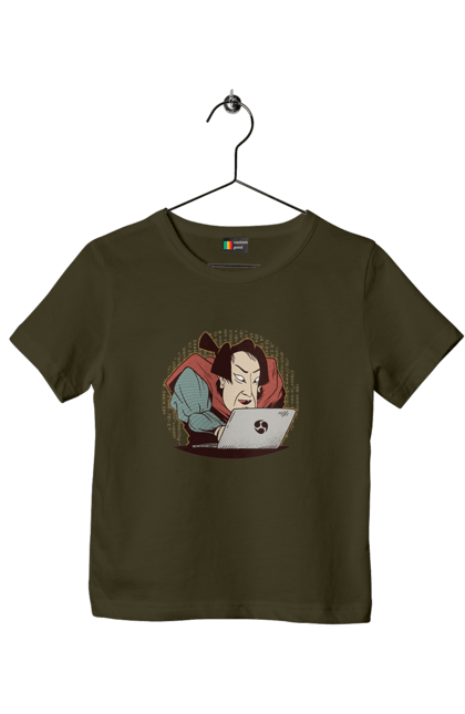 Футболка дитяча з принтом "Ніндзя програміст". Angular, c, css, html, it, javascript, jquery, php, python, react, svelt, vue, айтишник, айті, гумор, код, кодувати, прогер, програміст, програмісти, ти ж, ти ж програміст, тиж програміст. 2070702