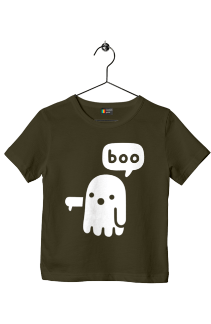Футболка дитяча з принтом "BOO (мова програмування)". Айті, мова програмування, програма, програміст, технічне завдання, ти ж програміст, транслятор boo, тривимірні програми, фрілансер. 2070702