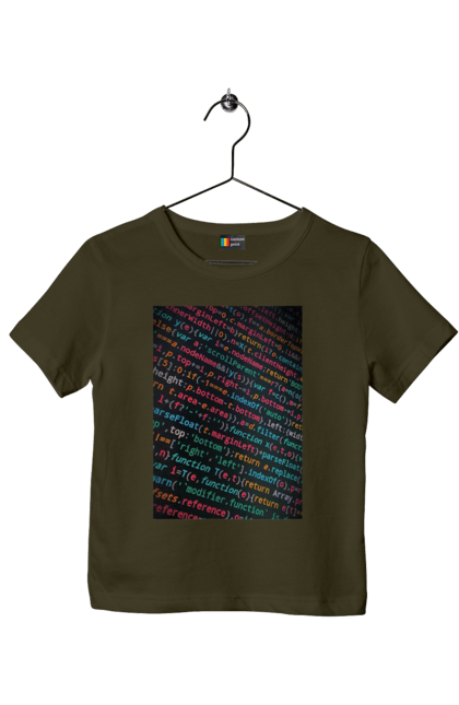 Футболка дитяча з принтом "Код". Angular, c, css, html, it, javascript, jquery, php, python, react, svelt, vue, айтишник, айті, гумор, код, кодувати, прогер, програміст, програмісти, ти ж, ти ж програміст, тиж програміст. 2070702