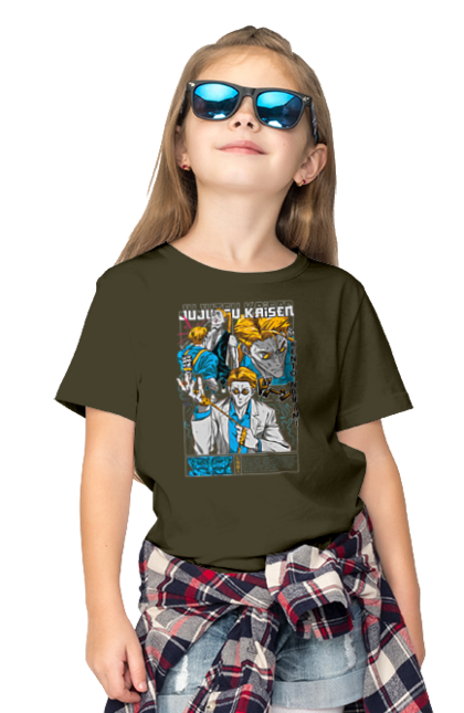 Children's t-shirt with prints Jujutsu Kaisen Nanami. Anime, dark fantasy, jujutsu kaisen, magic battle, manga, mystic, nanami, nanami kento. 2070702