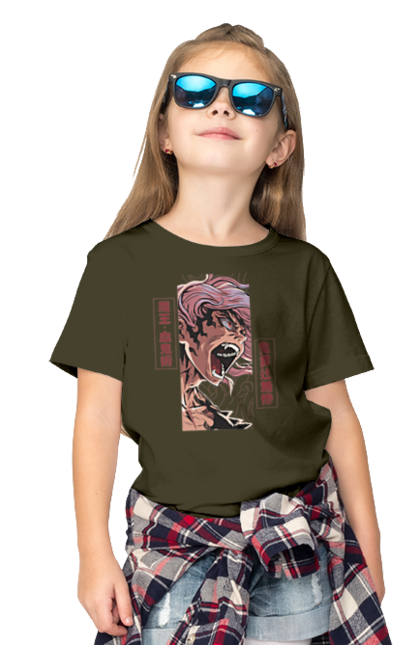 Children's t-shirt with prints Demon Slayer Muzan. Anime, demon slayer, eternal paradise faith, kimetsu no yaiba, manga, muzan, twelve kizuki, upper rank six. 2070702