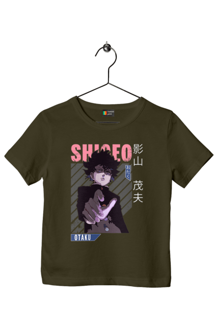 Children's t-shirt with prints Mob Psycho 100. Anime, manga, mob, mob psycho 100, shigeo kageyama. 2070702