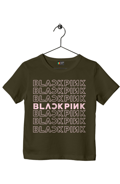 Футболка дитяча з принтом "Blackpink". Blackpink, k pop, yg entertainment, блекпінк, група, к-поп, музика, музичний гурт. 2070702