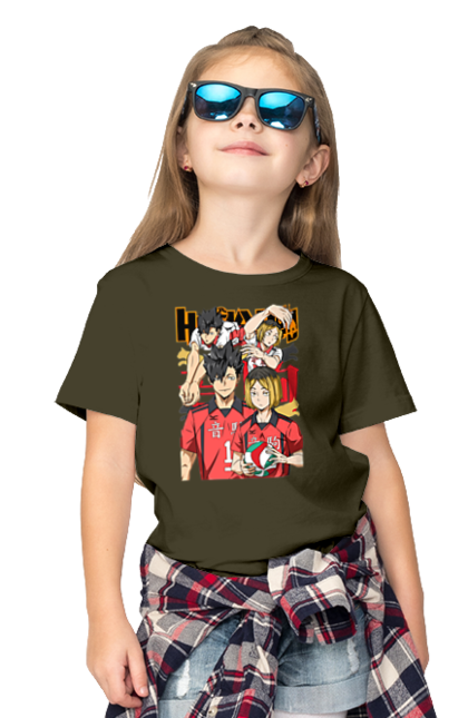 Children's t-shirt with prints Haikyu!! Kuroo and Kenma. Anime, haikyu, kenma, kuroo, manga, sports anime, volleyball. 2070702