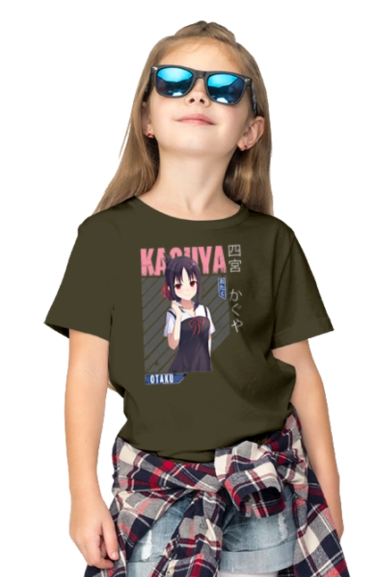 Children's t-shirt with prints Kaguya sama: Love Is War. Comedy, kaguya-sama, manga, mistress kaguya, romance. 2070702