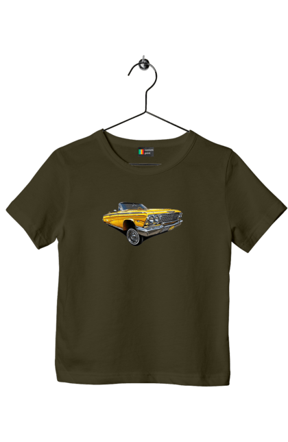 Children's t-shirt with prints Car. Car, chevrolet, classic, impala, lowrider. 2070702