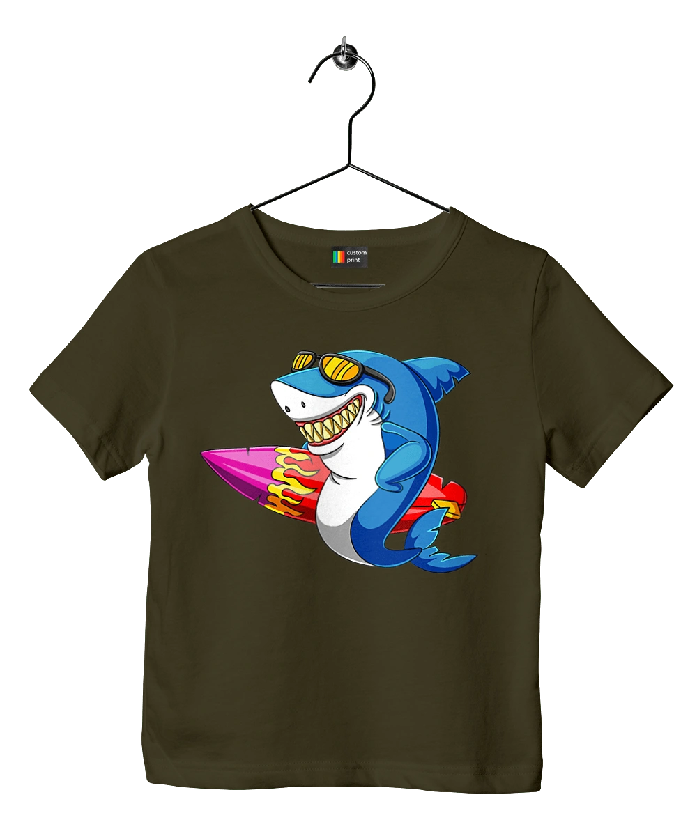 Shark With Glasses Surfing