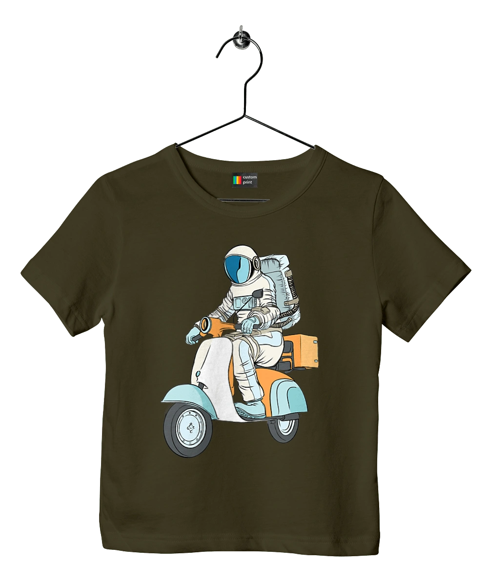 Astronaut on a motorcycle