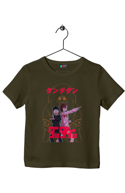 Children's t-shirt with prints Dandadan. Anime, ayase, dandadan, ken takakura, manga, momo ayase, okarun, takakura. 2070702