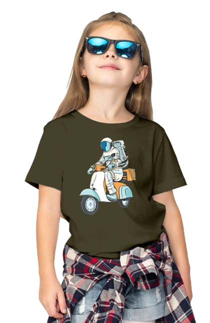 Astronaut on a motorcycle