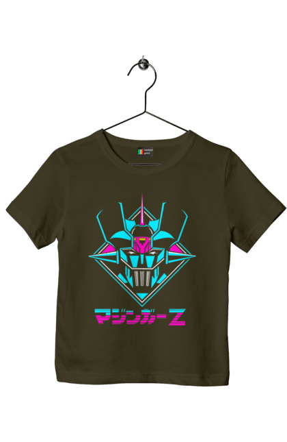 Children's t-shirt with prints Mazinger Z Grendizer. Anime, goldorak, goldrake, grendizer, manga, mazinger z, mecha, robots. 2070702