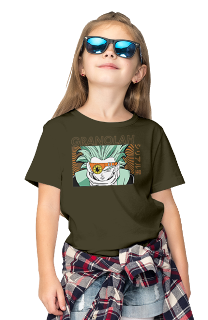 Children's t-shirt with prints Dragon Ball Granolah. Anime, dragon ball, goku, granolah, manga, tv series, vegeta. 2070702