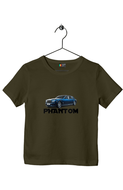 Футболка дитяча з принтом "Ролс ройс". Авто, автомобіль, люкс клас, ролс ройс, седан, фантом. 2070702