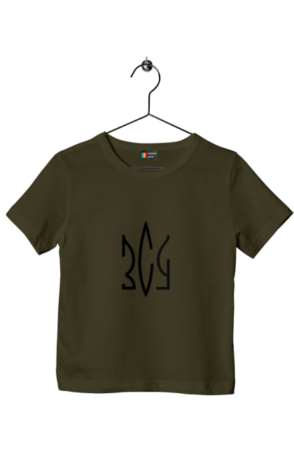 Футболка дитяча з принтом "Збройні сили України (ЗСУ)". Арестович, война, герои, зелёный, иди нахуй, кем, мир, нет войне, орда, орки, привид киева, птн пнх, путін хуйло, русский военный корабль, слава украине, ссу, украина, чернобаевка. 2070702