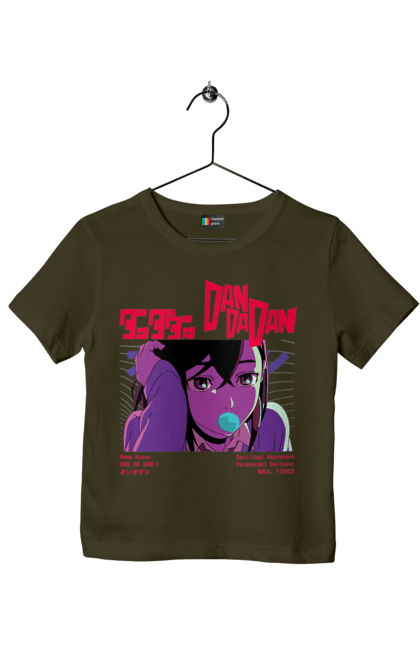 Children's t-shirt with prints Dandadan Momo Ayase. Anime, ayase, dandadan, manga, momo, momo ayase. 2070702