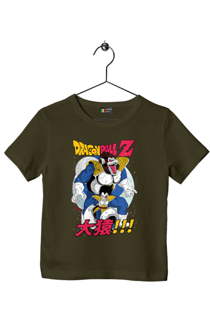 Children's t-shirt with prints Dragon Ball Vegeta. Anime, dragon ball, goku, manga, tv series, vegeta. 2070702