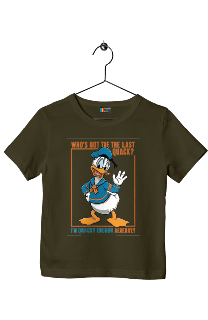 Children's t-shirt with prints Donald Duck. Animated series, cartoon, disney, donald duck. 2070702