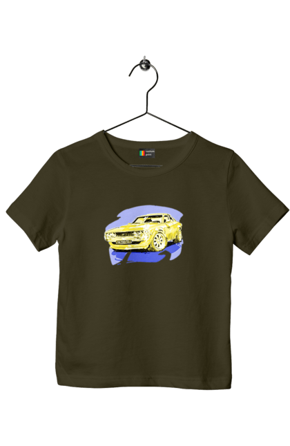 Children's t-shirt with prints Ukrainian sports car. Machine, machine art, power, speed, sports car, ukrainian car. 2070702