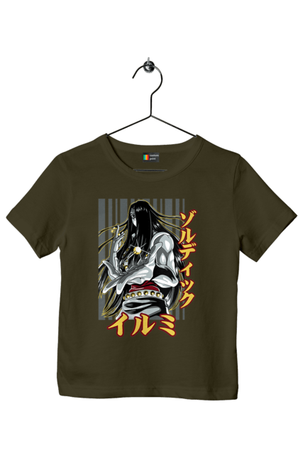 Children's t-shirt with prints Hunter × Hunter Illumi Zoldyck. Anime, hunter, hunter × hunter, hunter hunter, illumi, illumi zoldyck, manga, zoldyck. 2070702