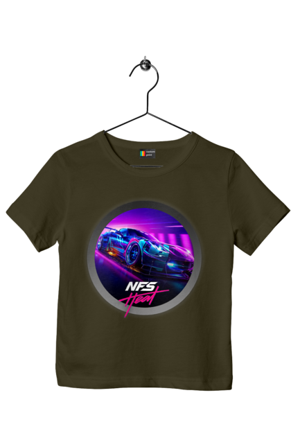 Children's t-shirt with prints Need for speed Heat. Heat, need, need for speed, nfs, speed, unbound. 2070702