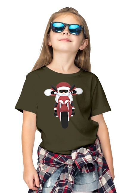 Santa on a motorcycle