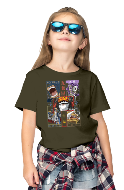 Children's t-shirt with prints One Piece Gorosei. Adventures, anime, fantasy, five elders, gorosei, light novel, manga, one piece, tv series. 2070702