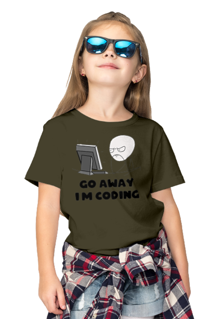 Футболка дитяча з принтом "Іди Я кодую". Айті, айтішник, для айтішника, для програміста, йди я кодую, майстер коду, подарунок айтішнику, подарунок програмісту, програміст, розробник. 2070702