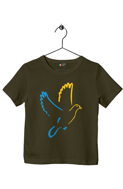 Футболка дитяча з принтом "Голуб миру". Голуб миру, мир, перемога україни, україна. 2070702