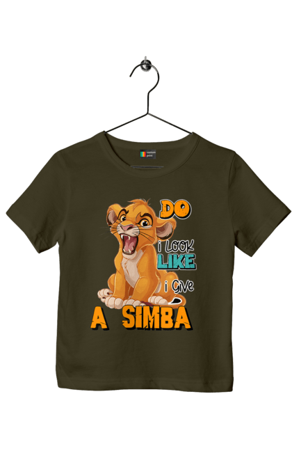 Children's t-shirt with prints The Lion King Simba. Animal, cartoon, king, lion, lion king, simba. 2070702