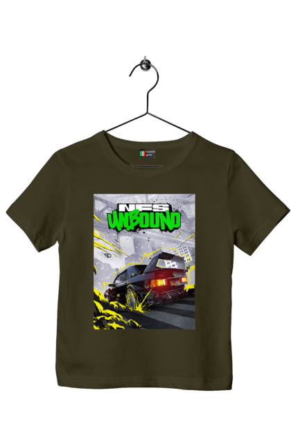 Футболка дитяча з принтом "Need for Speed Unbound". Heat, need, need for speed, nfs, speed, unbound, нид, нфс, спид, фор. 2070702