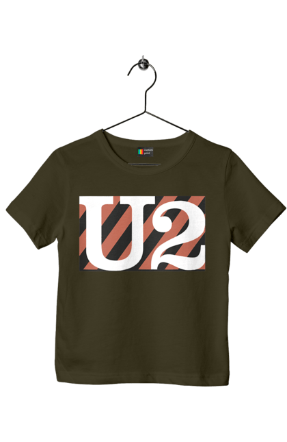 Children's t-shirt with prints Group U2. Alternative rock, dance rock, group, music, post-punk, rock, soft rock, tour. 2070702