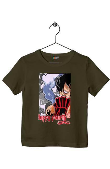 Children's t-shirt with prints One Piece Luffy. Anime, luffy, manga, monkey de luffy, one piece, pirates. 2070702