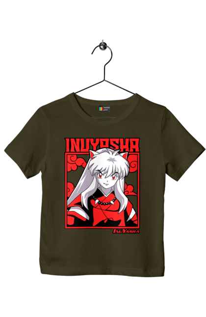 Футболка дитяча з принтом "Inuyasha". Anime, inuyasha, manga, rumiko takahashi, аніме, демон охоронець, манга, руміко такахасі. 2070702