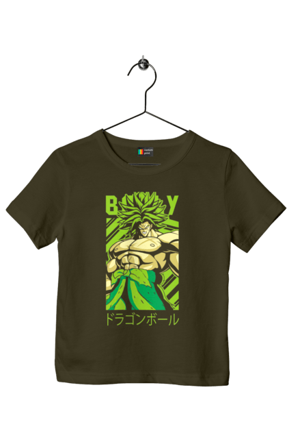 Футболка дитяча з принтом "Перли дракона Бролі". Broly, dragon ball, manga, аніме, бролі, манга, перли дракона. 2070702